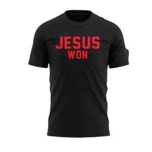 Jesus Won Graphic T-Shirt – Bold Text & Logo Designs, Unisex Style, Perfect for Fans, Mens and Womens Gift, Comfortable Casual Wear