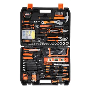 236-Piece Complete Mechanics Tool Kit, SAE & Metric Socket Wrench Set with Ratchets & Hand Tools, Heavy-Duty Plastic Storage Case, Perfect for Household, Automotive & DIY Projects