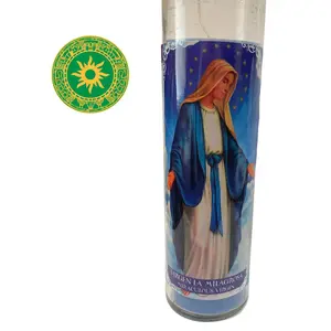 8” MIRACULOUS VIRGIN CANDLE 8” MIRACULOUS VIRGIN CANDLE