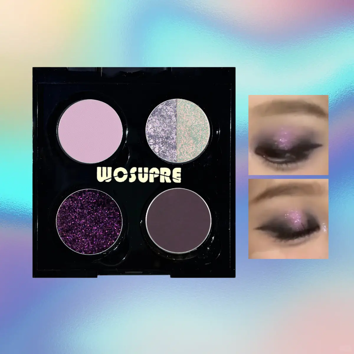 9-Color Multi-Pack Purple Eyeshadow Palette, Long Lasting Solid Makeup with a Brightening Glossy Finish, Hypoallergenic and Formaldehyde Free for Adults, Cosmetic For Beginners