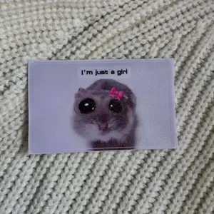 Just A Girl Card Sticker Covers for credit/debit Cards