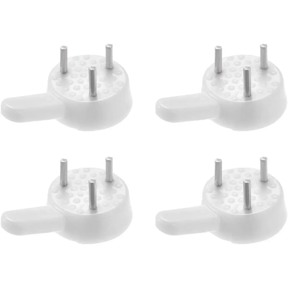 White Plastic Picture Hooks, 80 Pcs Non-Marking Hardwall Mounts with 6 lb Capacity to Hang Photo Frames and Art, No