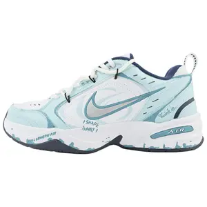 Nike Air Monarch 4 Custom Hand-Painted Low-Top Soft Soled Dad Sneakers - Slip-Resistant, House White, Men's/Women's Trending Shoes (Maison Mihara Official), Soft Soled Sneakers
