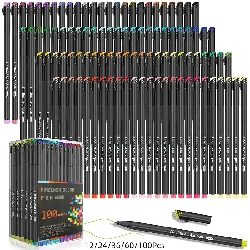 0.4mm Fineliner Pen, Drawing Painting Sketch Fine Line Art Marker, Precision Pens, Drawing Tools, Art Drawing Supplies for Students School Home, Art Materials