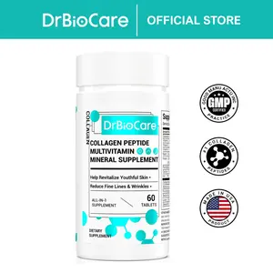 【Crazy Viral】DrBioCare Collagen Peptide，Vitamin & Mineral, Contains Vitamin d3, Vitamin C, Probiotics,Vitamin E, Vitamin b & Multivitamin drbiocare collagen Supplement