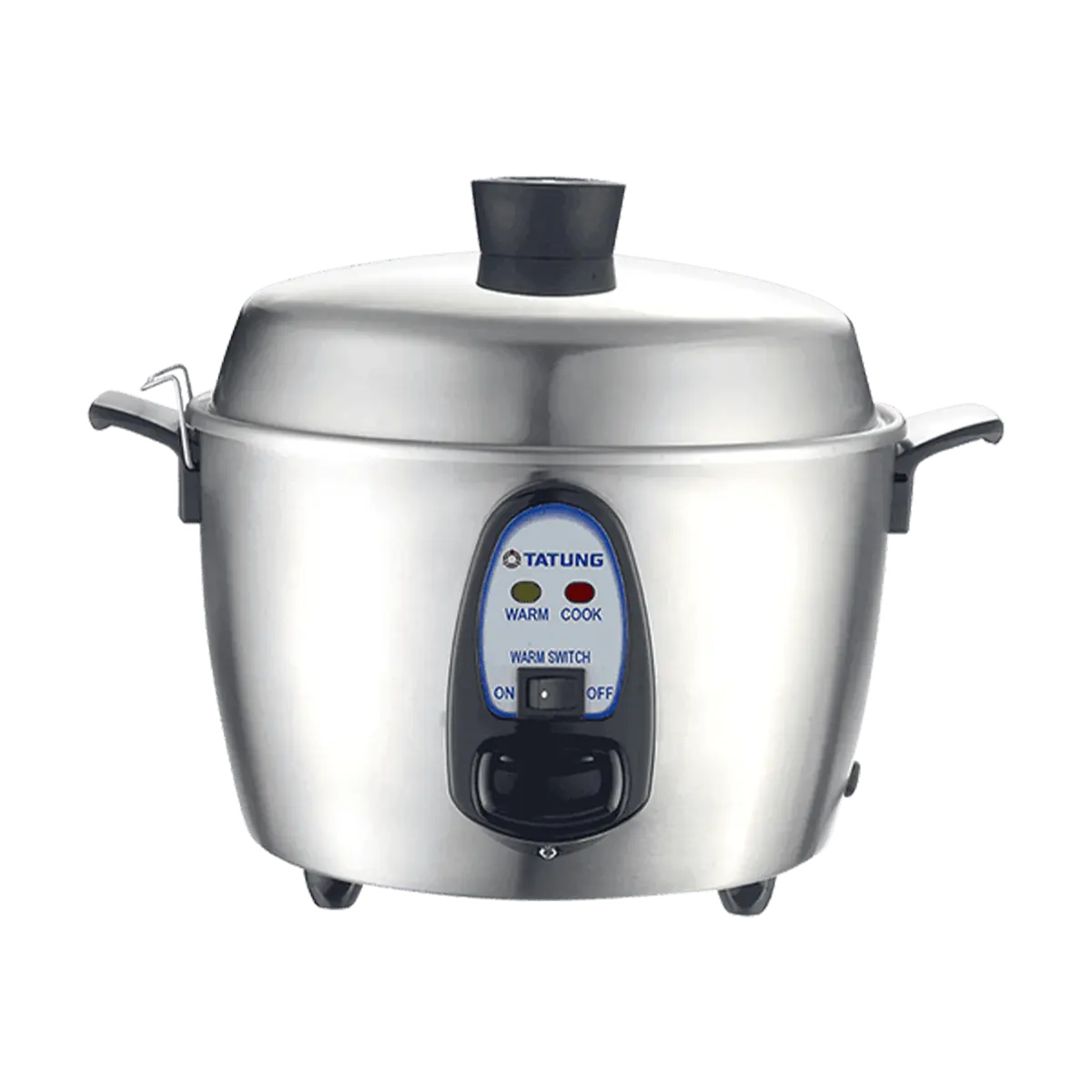 TATUNG 6-Cup Multifunction Rice Cooker - Taiwanese Traditional Multifunction Appliance, Stainless Steel Steamer, Slow Cooker, Family Use, TAC-06KN(UL), Measuring Cup, Indirect Heating, Inner Pot Lid, Keep Warm On/Off Switch, Spatula, User-Friendly