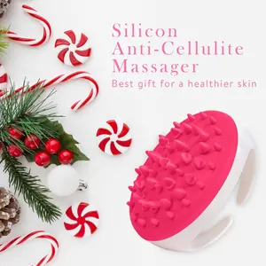 Silicone Fat Burning Massager, Anti-Cellulite Massage Brush, Relaxing Body Scrub, Exfoliating Brush, Use with Cream and Oil, Exfoliating Bath Tool, Body Care Tool, Body Scrubber