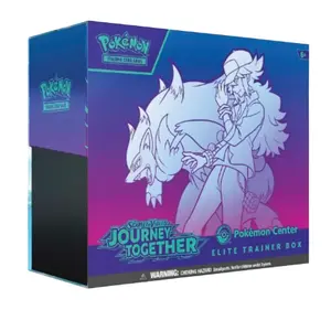 Pokémon Center Exclusive ETB: Elite Trainer Box Journey Together Scarlet & Violet Expansion Includes 11 Booster Packs 1 Full Art Foil Promo Card And More Boosterbox Trading Card Box Collectible Trading Cards