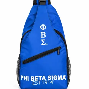 Phi Beta Sigma Crossbody Sling Bag - Royal Blue ΦΒΣ Shoulder Bag