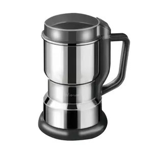 Electric Coffee Grinder Multifunctional Coffee Bean SpiceBeans Vanilla Stainless Steel Mixer 300W High PowerCrusher coffee grinder Electric Coffee Stainless SteelMeasuring Pitcher with Lid Espresso Distribution Tool withStand fast grind