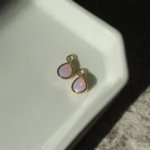 Cotton Candy Opal CZ Drop Charm