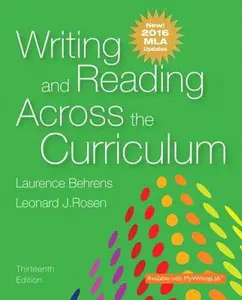 USED-Writing and Reading Across the Curriculum, MLA Update Edition by Behrens, Laurence (Paperback)