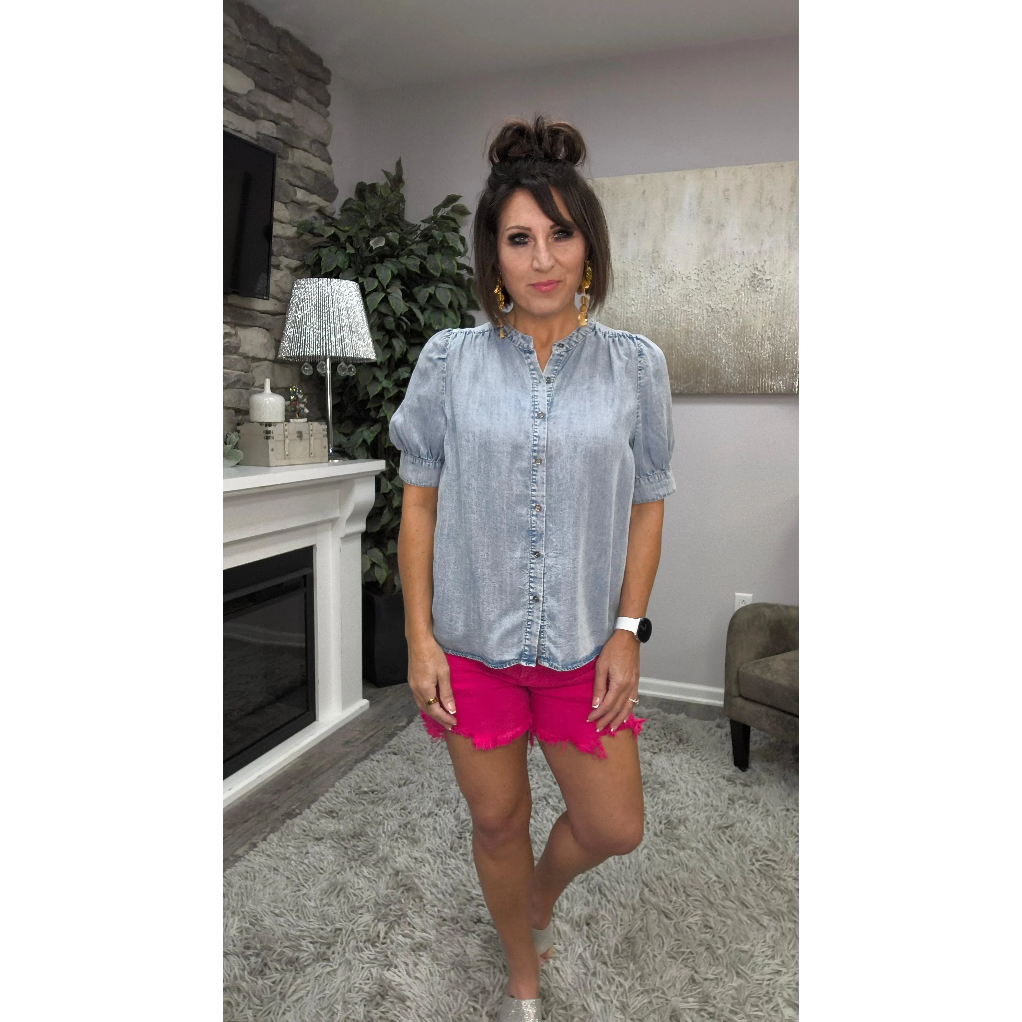 Willow Chambray Top