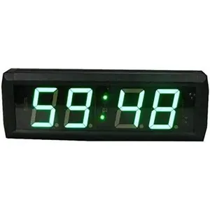AZOOU 1.8-inch High-Character LED Light Digital Wall Clock with Countdown Mode, Countup Timing (Minute/Second) for Sports & Outdoor Use
