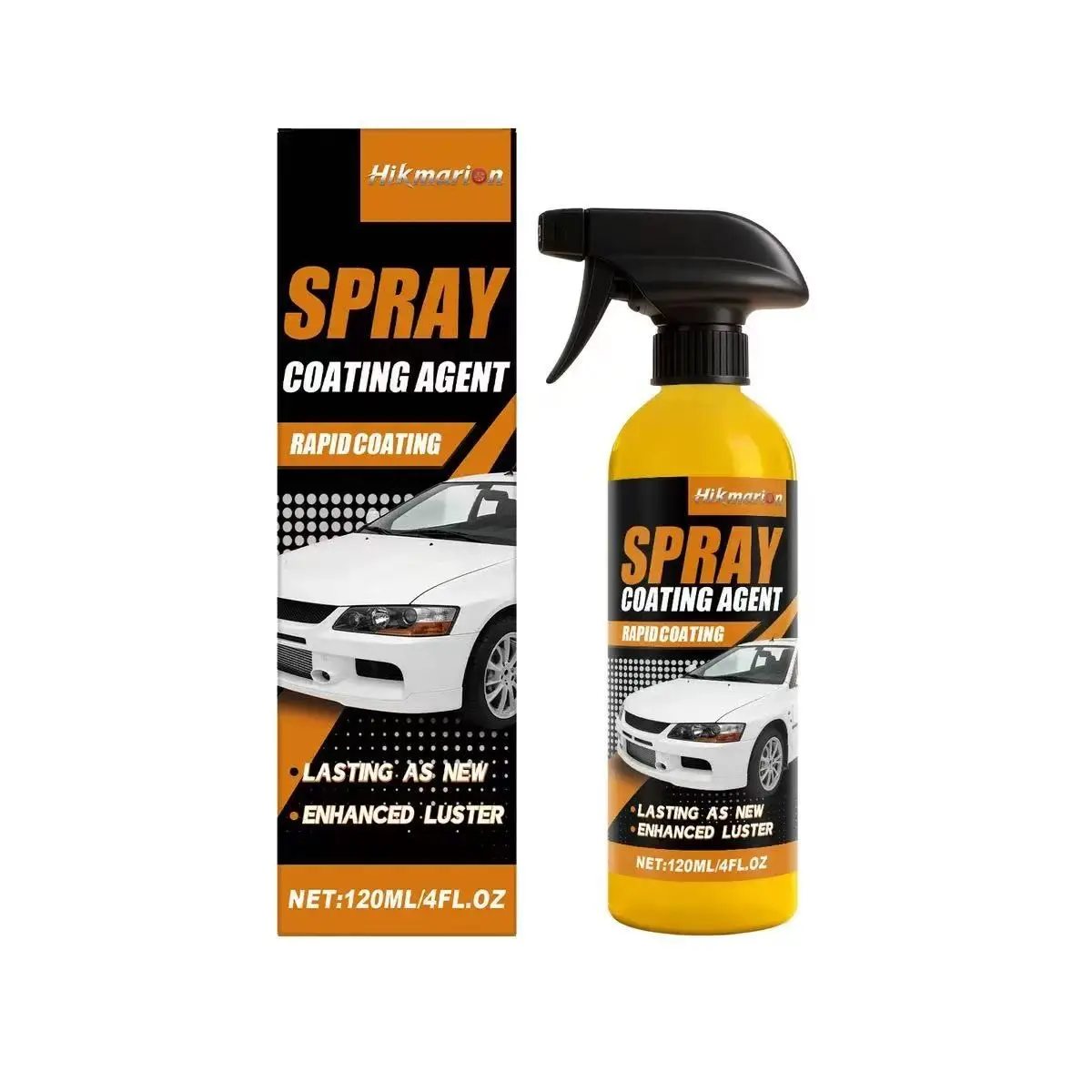 Hikmarion Car Coating Spray, Protective Coating, Car Paint Restorer, Exterior Paint Renewal Cleaning, Rust Removal Brightening, Automotive Care Solution, Quick Effect Coating Agent, Quick Detail Spray, Detailing Products
