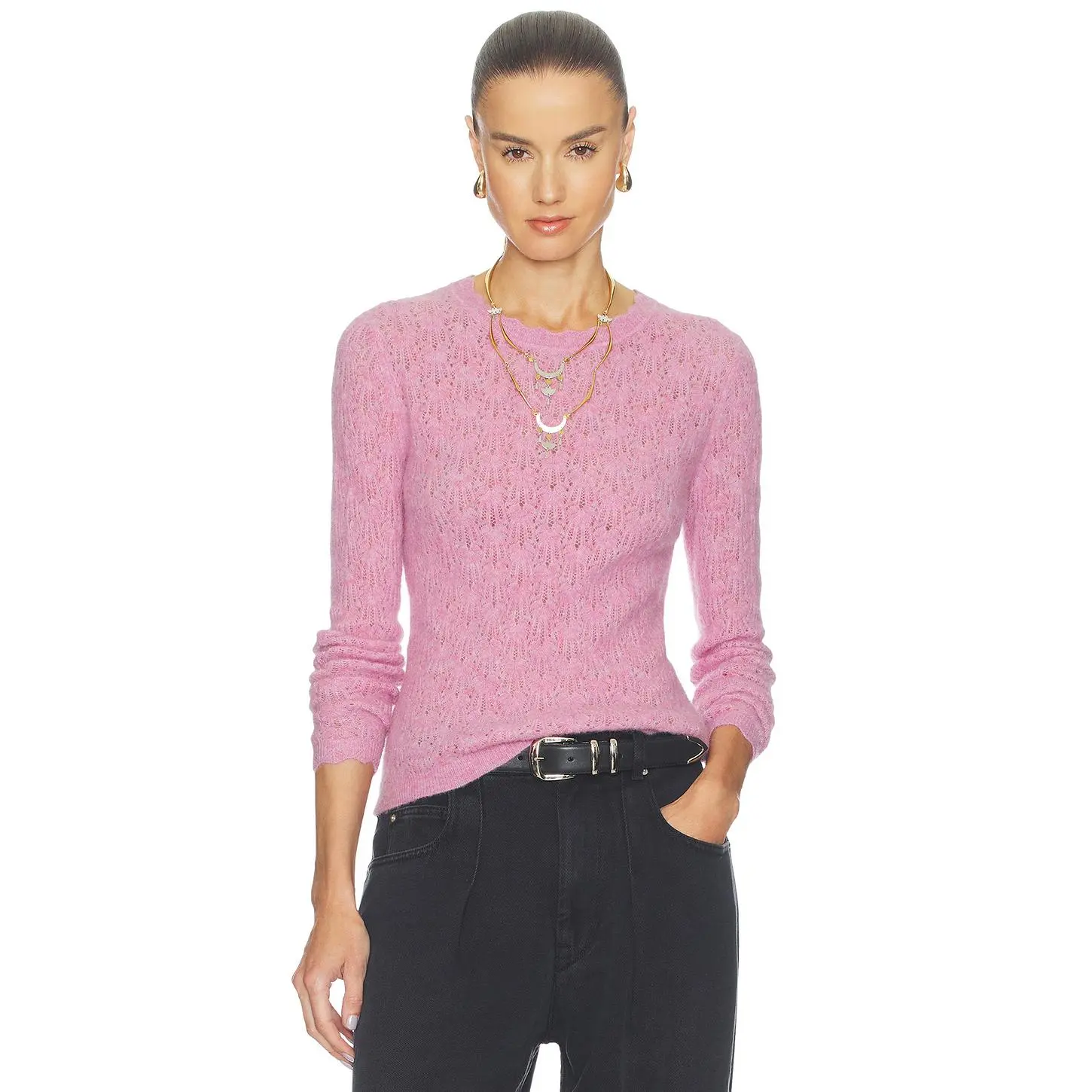 Isabel Marant Etoile Obeline Sweater in Light Pink