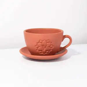 Lyfe Teacup Looking Terracotta  Planter - Empty
