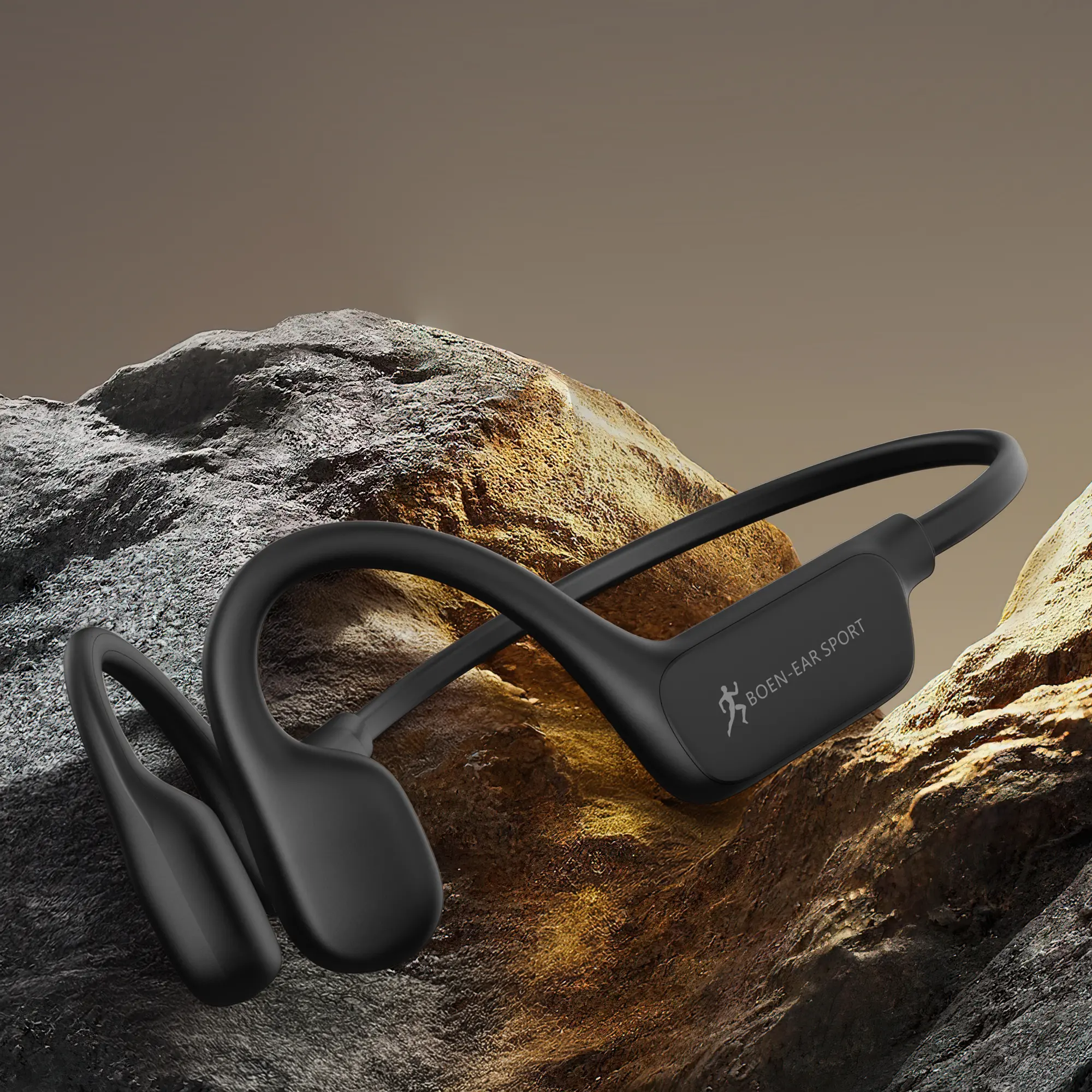 Bone conduction sports headphones, designed for running and fitness! 15 hours of ultra-long battery life, Hi‑Fi sound quality + noise‑canceling microphone, IPX5 waterproof—ideal for swimming and outdoor running; say goodbye to discomfort and pain and enjo