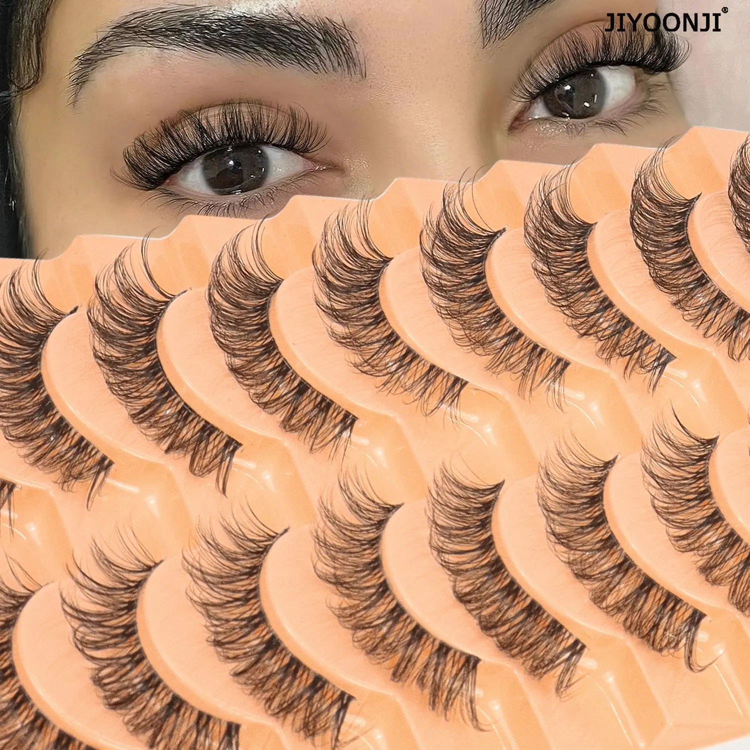 Natural Invisible Strip Eyelashes, Cosmetic False Lashes, Ultra-Thin Design, Easy Application, Lightweight Comfortable, Perfect for Daily Wear, Diy False Eyelashes, Diy Personal Lashes, 10 Pairs