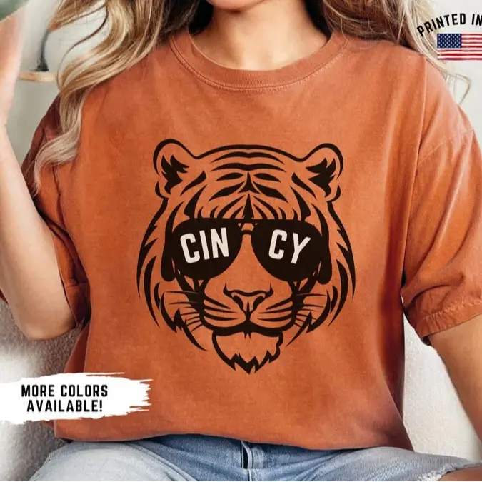 Cincinnati Football Shirt, Bengal Football Gameday Shirt, Cincinnati Football Apparel, Cincy Sports Fan, Retro Bengal Football Fan Gift Idea