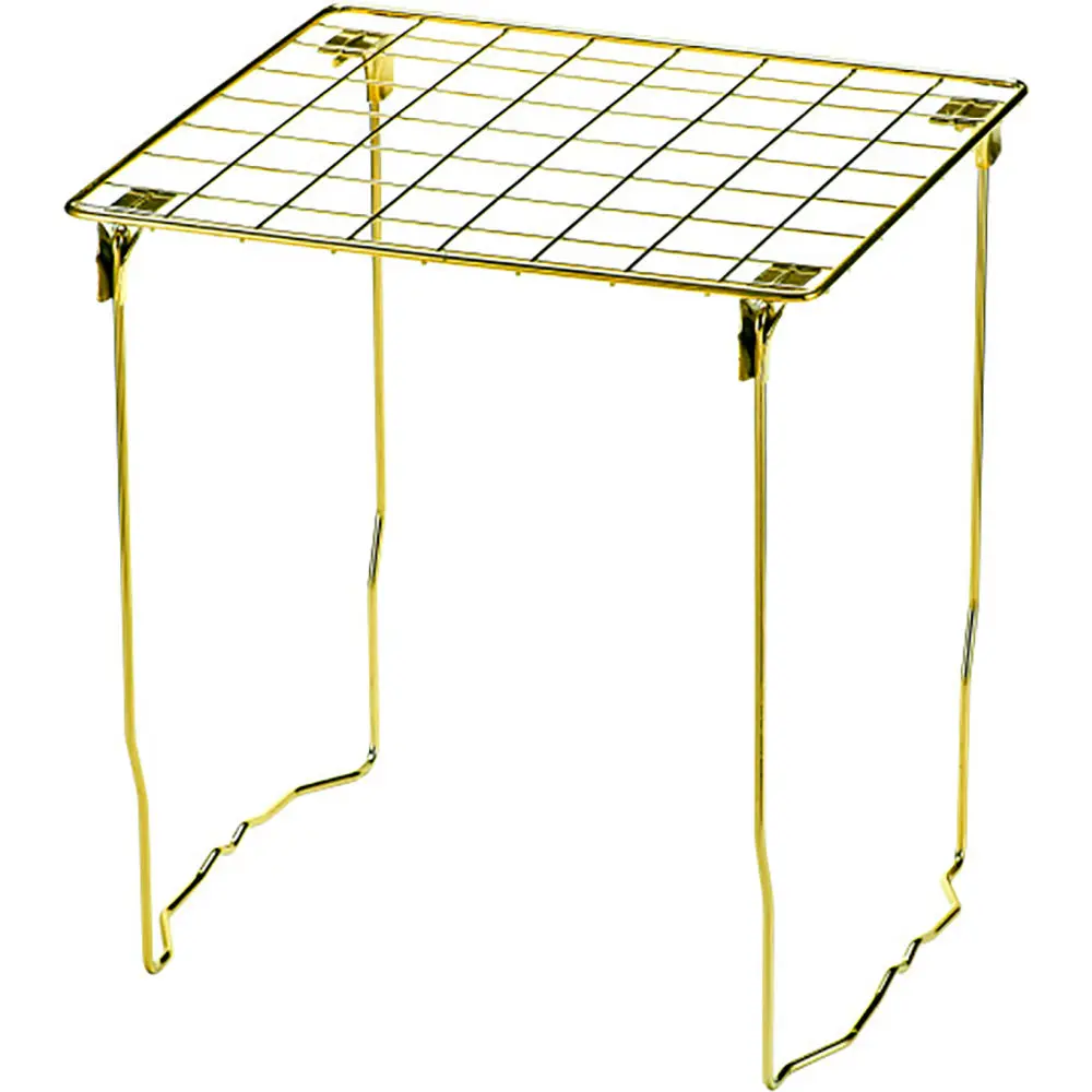 Amax B3085403 Locker Mate 12 in. 1-Layer Wire Stac-A-Shelf Rack, Home Supplies Organizer, Space-Saving Small Space Storage with Easy Accessibility for Electric Lockers
