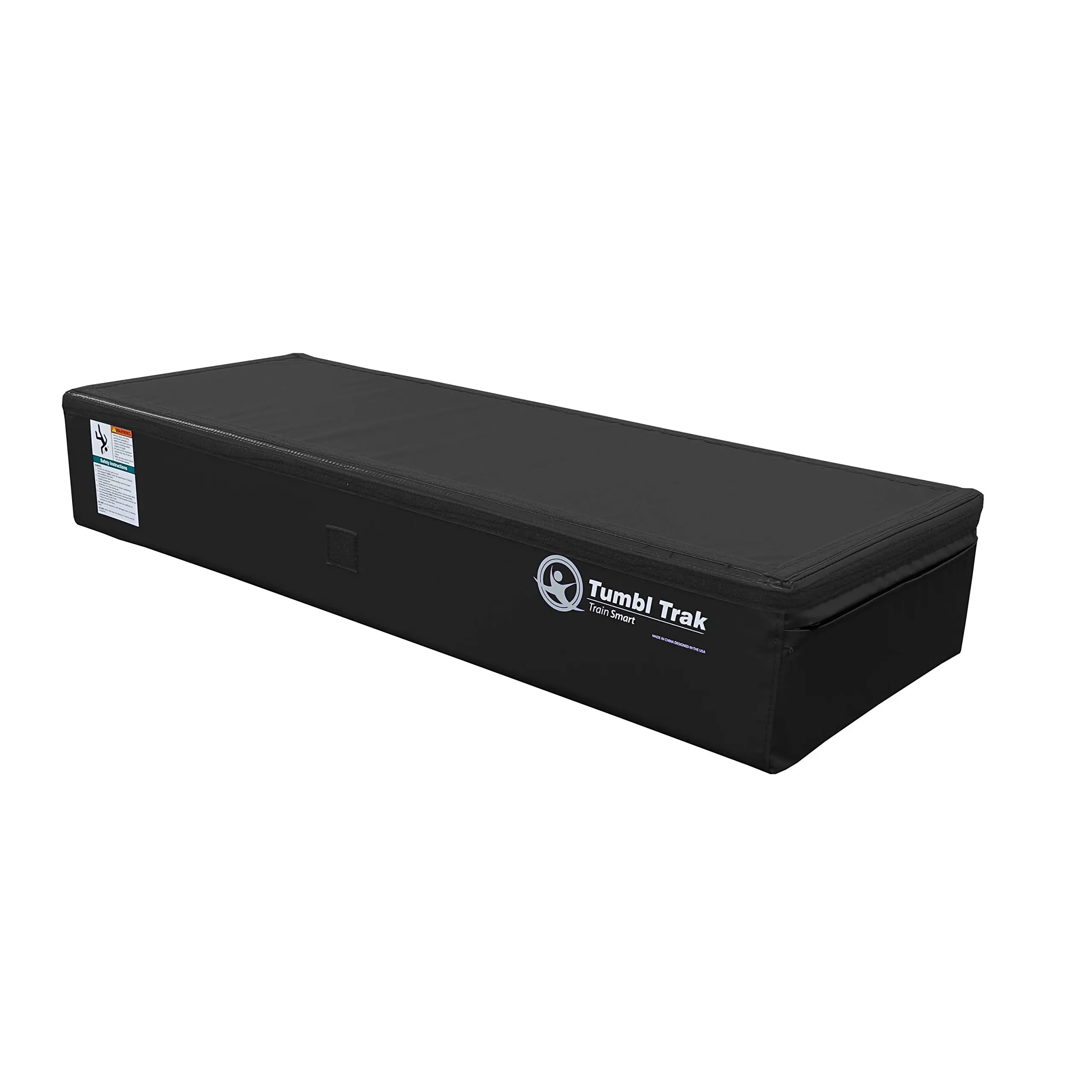Tumbl Trak Spotting Booster Block Rectangular Unisex Solid Gymnastics Mat - Tumbling & Cheerleading Training Equipment, Black, Sports & Outdoor Leisure Gear, Gymnastics Equipment