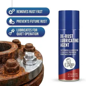 De-Rust Lubricating Spray for Metal, Rust Prevention, Loosening and Lubrication, Dehumidification Cleaning