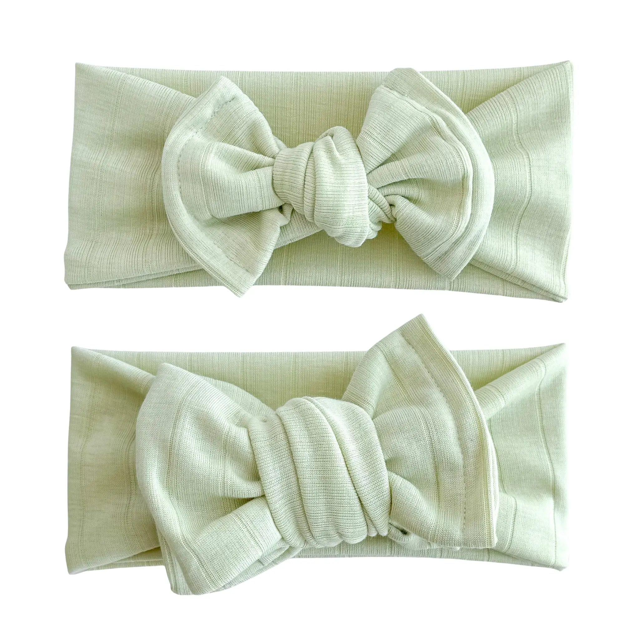 Lime Green Wide Ribbed Baby Headband