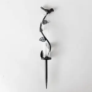 Bird and Vine Cast Iron Rain Gauge