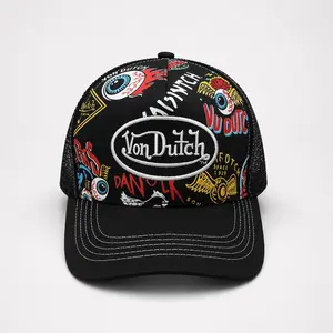 Von Dutch Trucker Hat Mesh Cap Graphic Logo Snapback Adjustable Streetwear Style