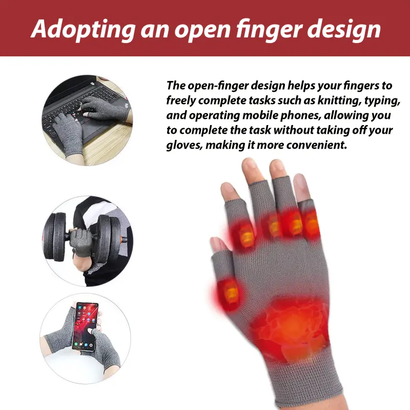 Good Quality Joint Compression Gloves Relieve Stiffness, Pain And Swelling Of Fingers, Wrists And Thumbs, Open Finger Design Protects Joints, Nylon Material Does Not Deform, More Comfortable To Use, Easy To Clean, Greatly Saving Time.
