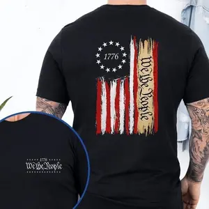 [Today Deal] We The People America Flag Patriotic Shirt, 250th America Freedom Anniversary Unisex Shirt-Sweatshirt-Hoodie, Fourth of July Shirt, We The People Graphic Tee, Independence Day Hoodie Shirt, Patriotic Tee with USA Flag Shirt, Hoodie Men