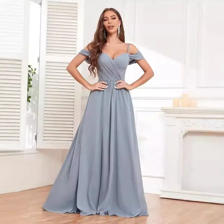 One-shoulder Off-the-shoulder Bridesmaid Dress