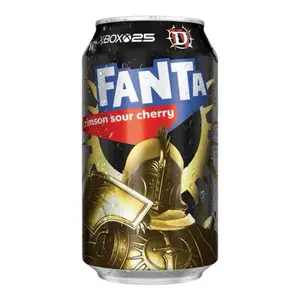 Fanta Crimson Sour Cherry Flavor- 1 Can 12 Fl Oz