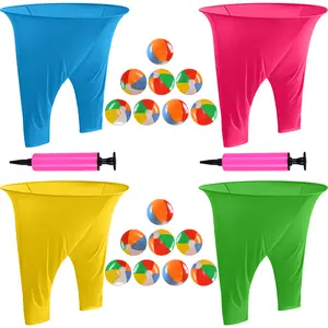 Granny Pants Yard Game Set,Oversize Granny Pants,Children's Indoor Games,Parent-child Game Set,Adult Outdoor, Giant Pants, with Bouncy Ball and Pump, Large Outdoor Day Family Fun Party Toss Game Excellent Gift for Children