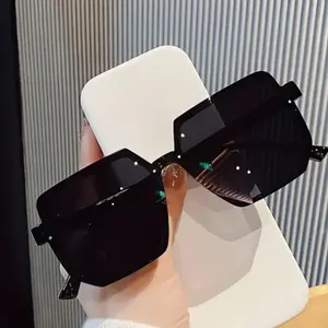 Large Square Frame Sunglasses, Fashionable Sunglasses for Women & Men, Trendy Sunglasses for Outdoor Activities, Party Prop, Styling, Oversized Frame