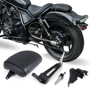 Rear Passenger Seat and Foot Pegs with Bracket For Honda Rebel 1100 CMX1100 2021-2025