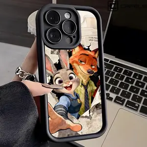 Cute Anime Z-zootopia  Phone Case for iPhone 17 Pro Max 15 Pro 16 14 Plus 12 13 Mini 11 Pro Shockproof soft cover