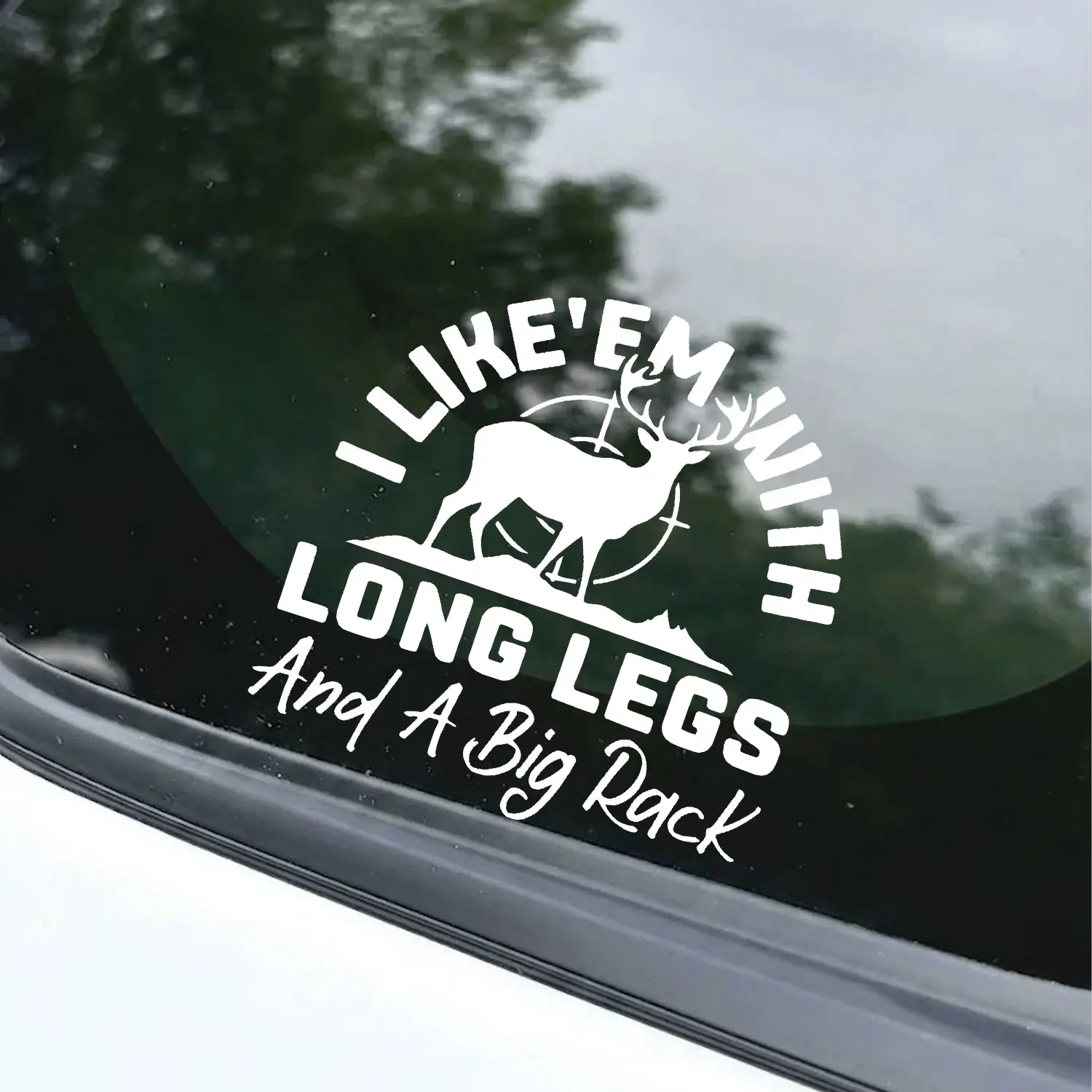 Deer Hunting Vinyl Decal, Waterproof Wildlife Buck Sticker for Car Truck Window Laptop Tumbler Hunting Gift