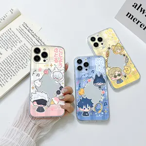 Jujutsu Kaisen Gojo Satoru Phone Case For iPhone 17 Pro Max Air 14 13 12 11 15 Pro Max 13Mini SE X XR XS Max 15Plus Transparent Covers Fundas