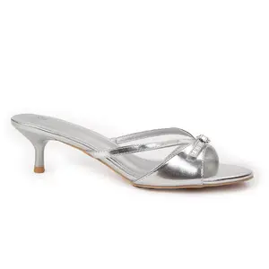 mysoft Women's Kitten Heel Mules Crisscross Strappy Sandals for Women Summer Comfort Open Toe Slide Sandals Elegant White Bow Heeled Sandals Classic Low Heel Sandals for Vacation