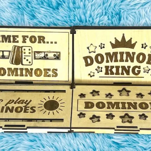 Pocket Domino Set | Mini Wooden Travel Game for Adults & Kids | Handcrafted Portable Dominoes – Free Gemstones And Stickers Gift