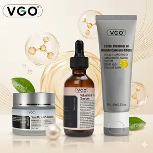 VGO Daily Skincare Trio – Cleanser, Snail Mucin & Vitamin C Serum