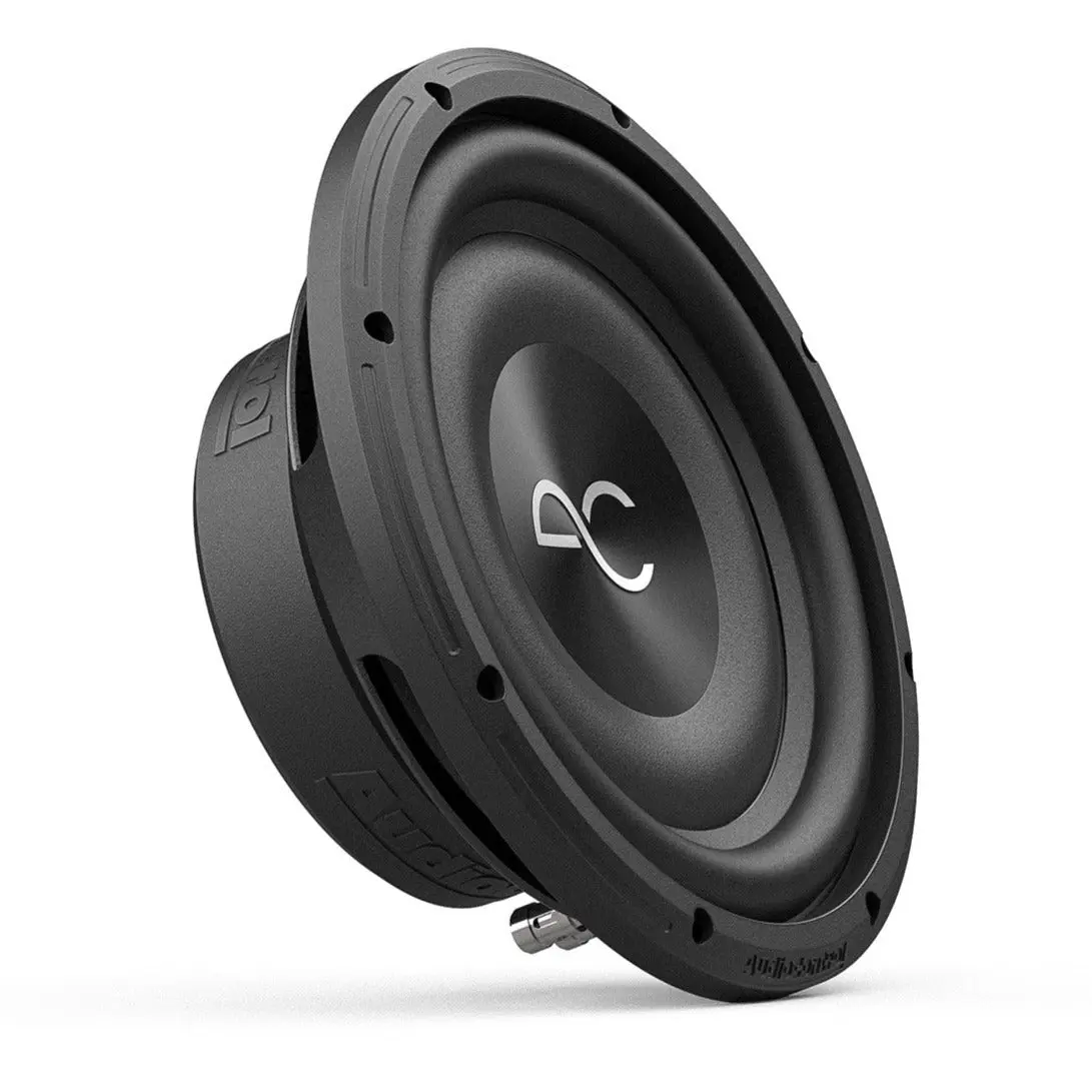 AudioControl SPC-10S4 Space Series Car Audio Subwoofers - 10in (10.39in Max Fit) Low-Profile, Single 4-Ohm for Shallow Spaces, 20-250 Hz Deep Bass, 250W RMS/500W Peak Power, Loud Bass Speakers for Car Audio Installation