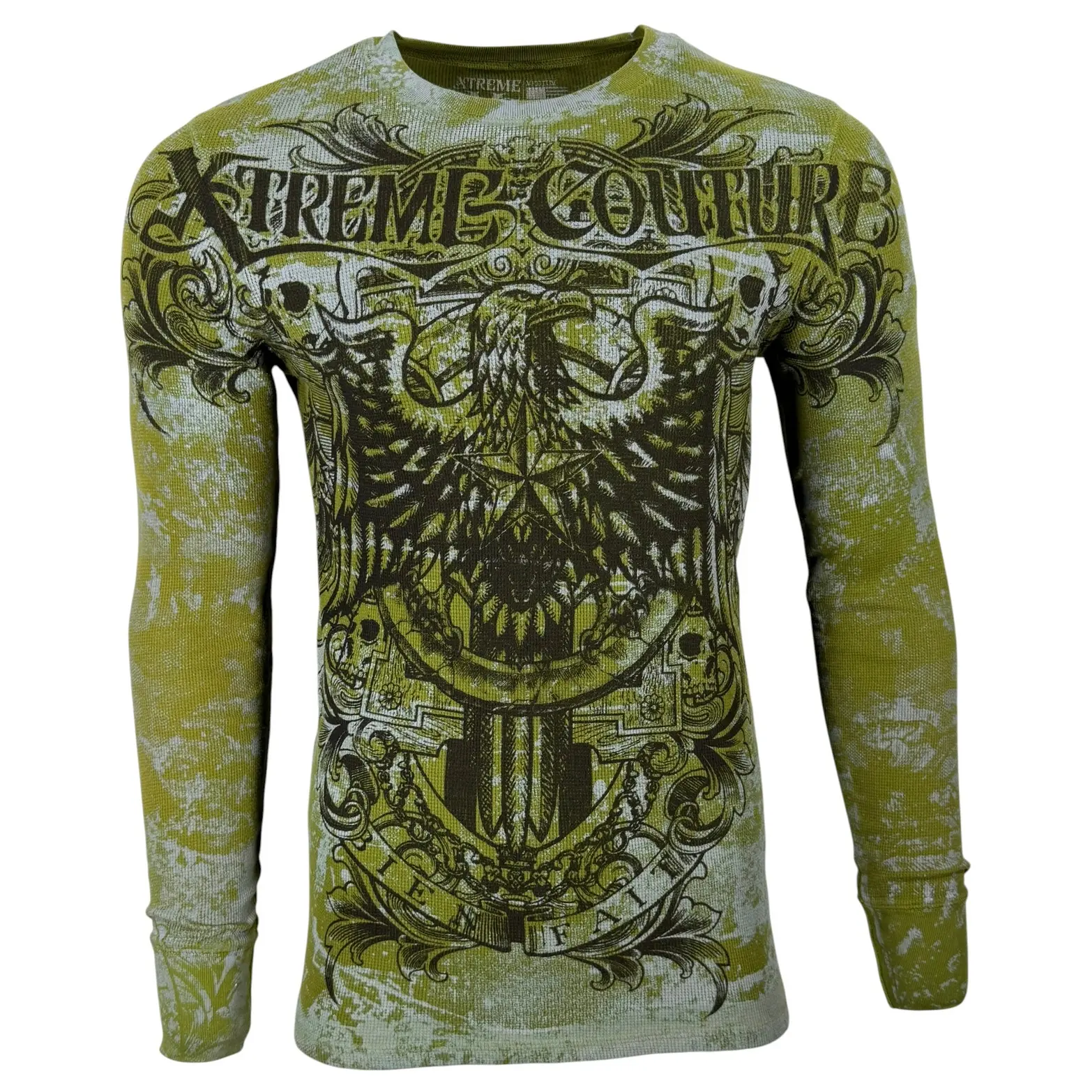 Xtreme Couture By Affliction Men's Long Sleeve Thermal Shirt Patron