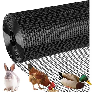Hardware Cloth 1/2 inch 36inch x 50Foot 19 Gauge, Vinyl Coated Chicken Wire Mesh Roll Chicken Wire Fencing Garden Fencing Mesh Wire Fence Garden Fencing Wire Cloth