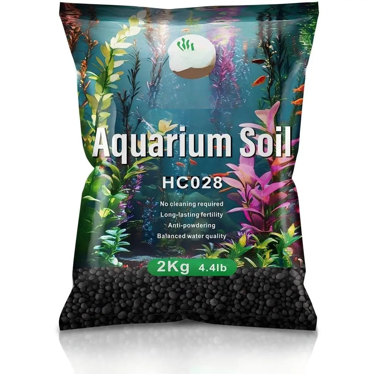 Upgraded Aquarium Soil Water Grass Mud, Ideal for Fish  Aquascaping Aquarium Substrate Soil for  and Shrimps, No Need to Wash (4.4 Pounds)