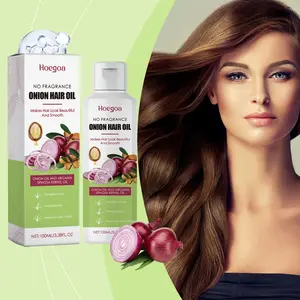 Hoegoa Onion Hair Care Oil Moroccan Nut Oil Nourishes Hair Roots and Leaves Nutritious and Smooth Hair，soft hair Haircare Comfort