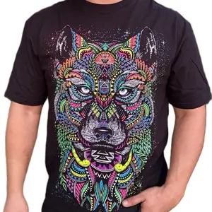 Playera neón con diseños mexicanos