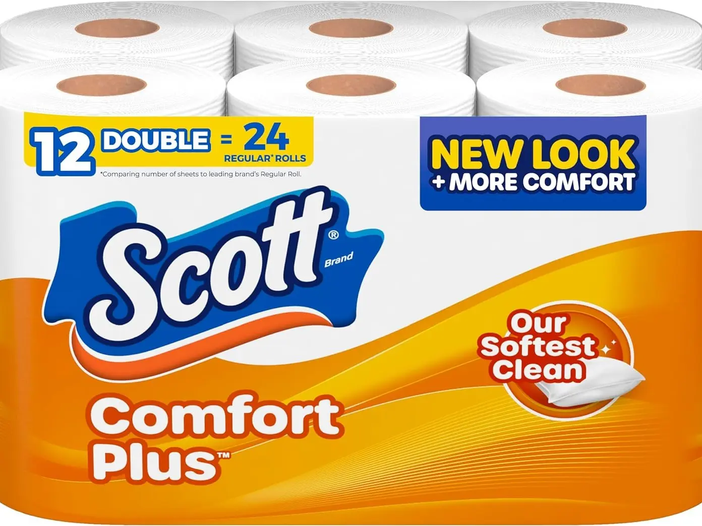 12 Double Rolls Comfort Plus Toilet Paper 231 Sheets Per Roll